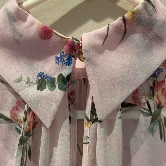 Ted Baker London Floral Blouse - Light Pink size 1 / XS - Picture 5 of 13